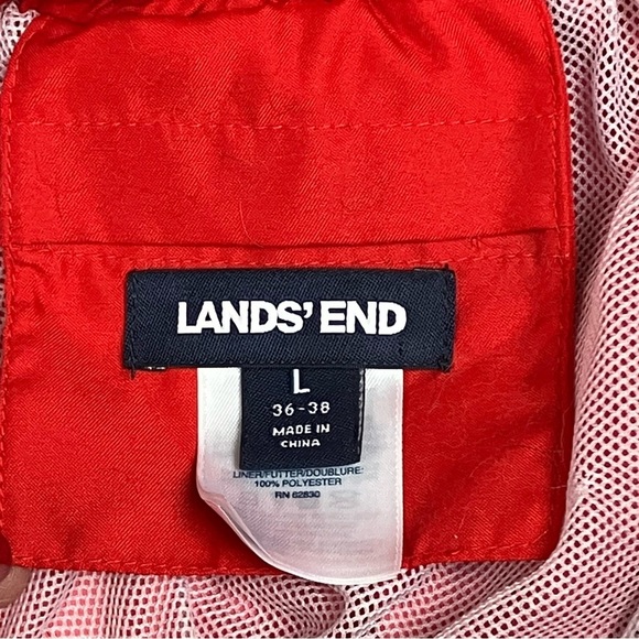 LANDS’ END Men’s Swim Trunks SIZE Large Lined Inside/Side Pockets Drawstring NEW - Picture 5 of 10